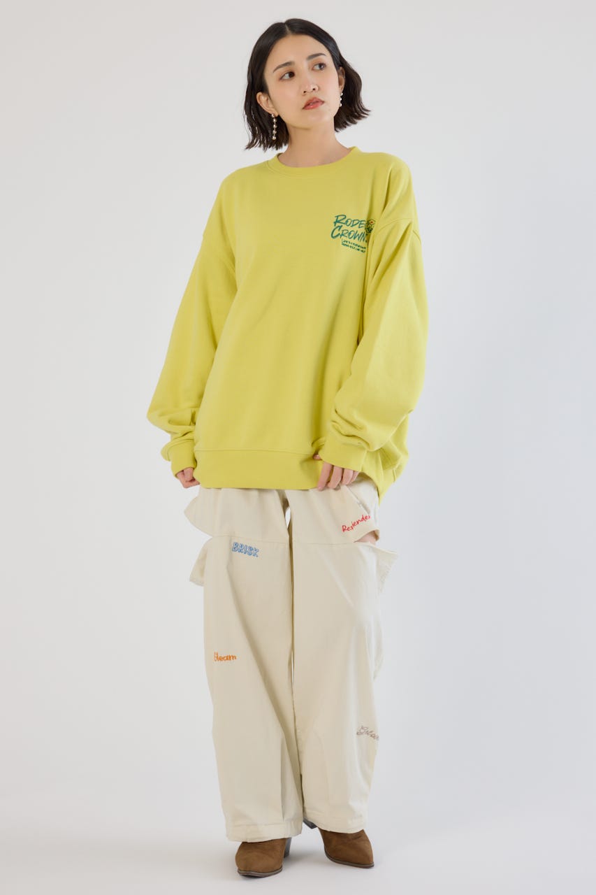 【UNISEX】Dangling Charmsスウェット YEL M