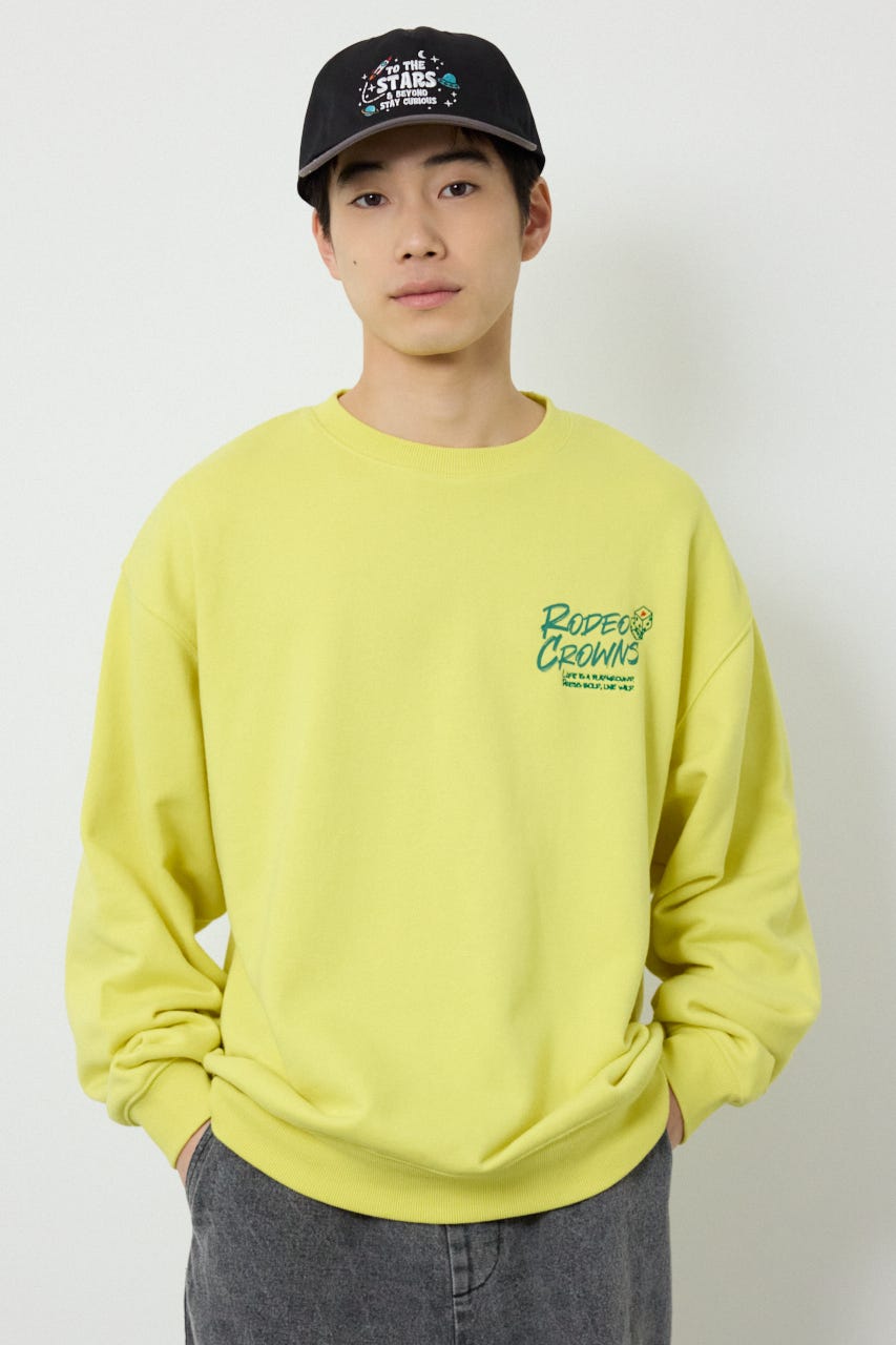 【UNISEX】Dangling Charmsスウェット YEL M