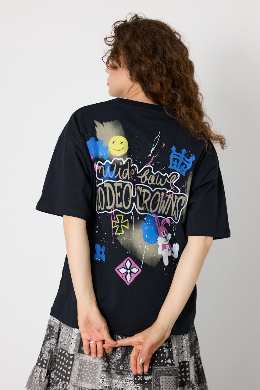 Spray Graffiti TEE BLK L
