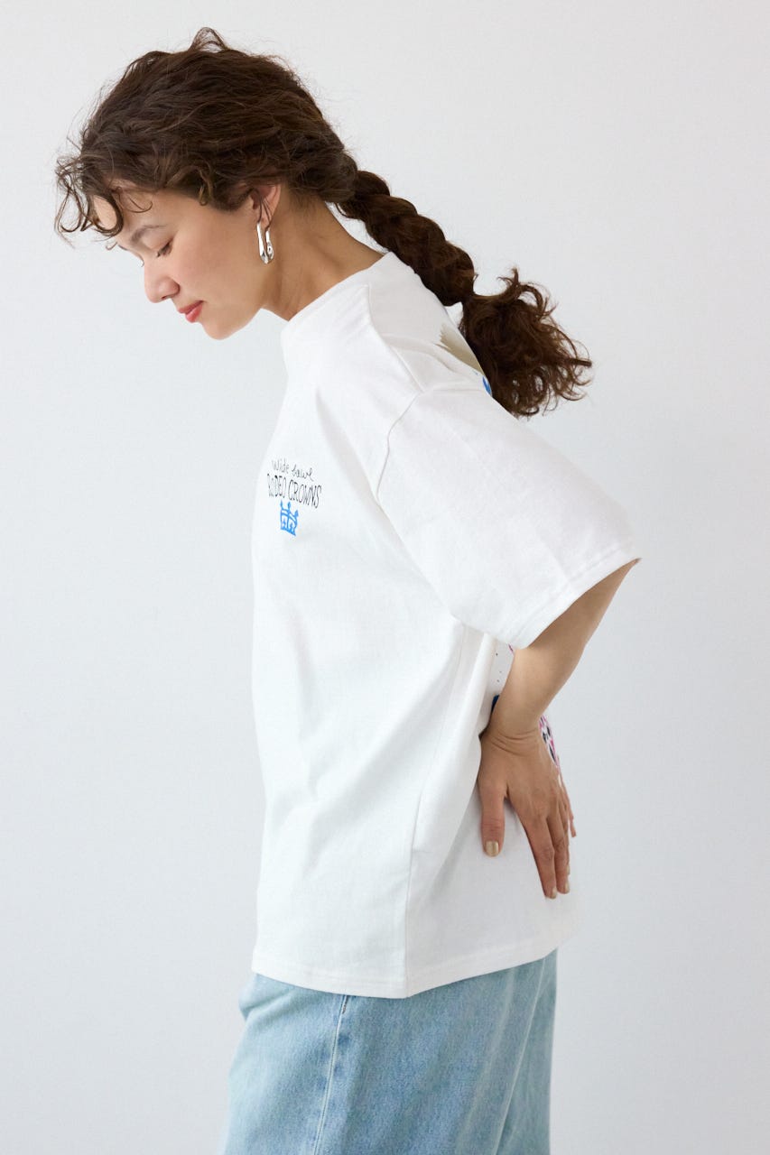 Spray Graffiti TEE O/WHT L