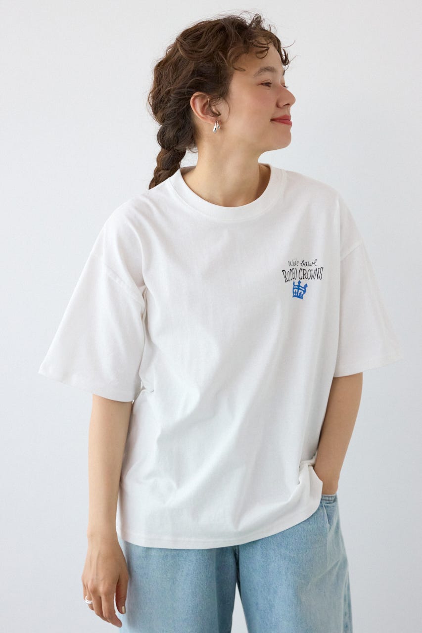 Spray Graffiti TEE O/WHT L