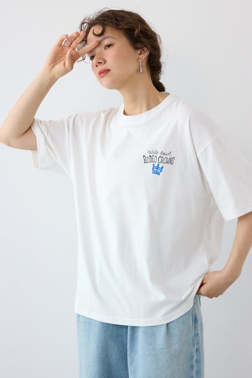 Spray Graffiti TEE O/WHT L