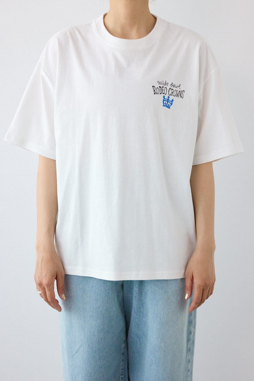 Spray Graffiti TEE O/WHT L