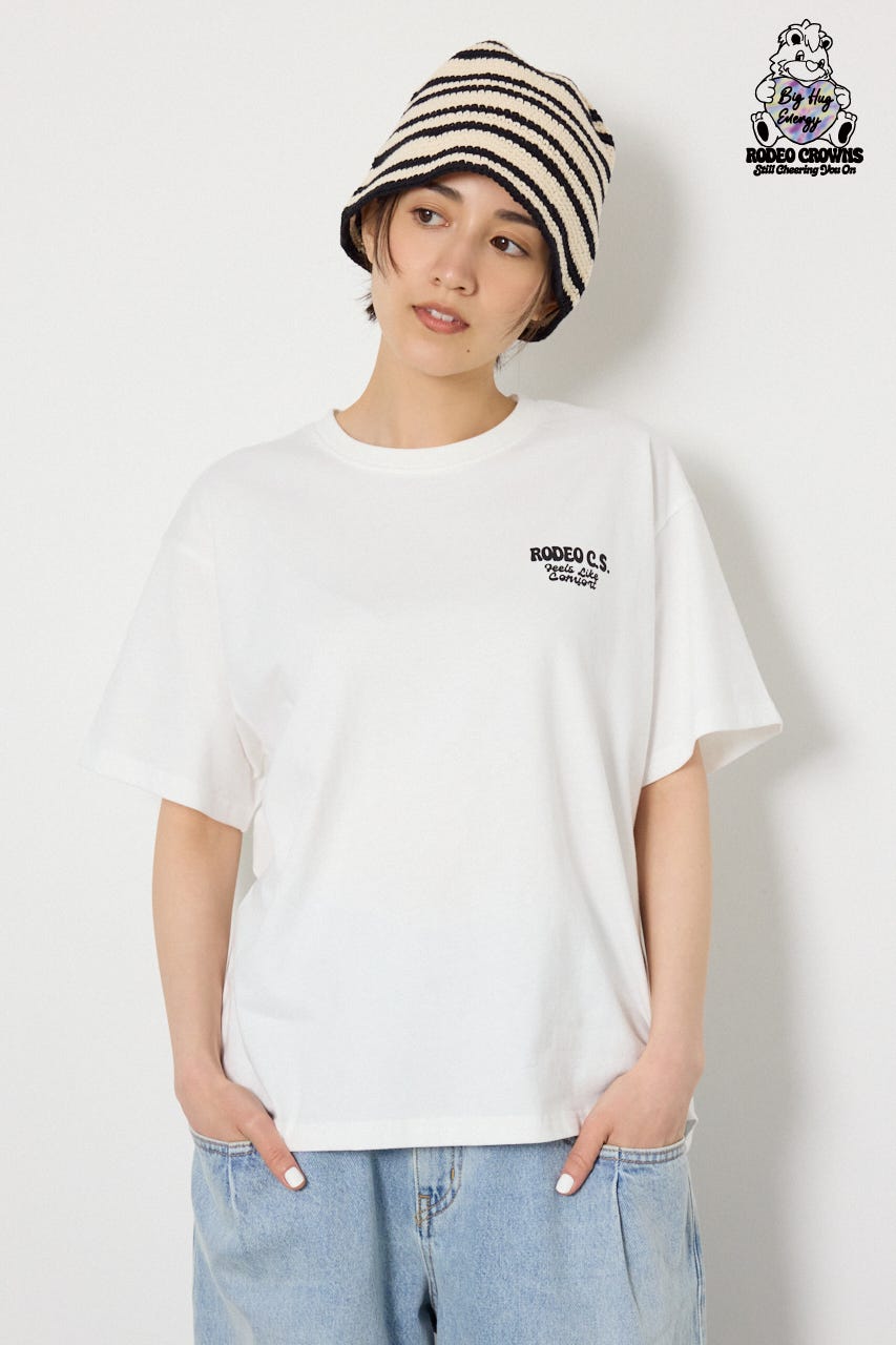 【UNISEX】RODDY 0528 Big Heart Tシャツ O/WHT L