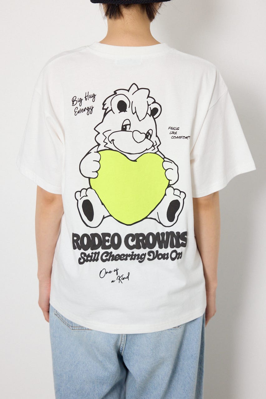 【UNISEX】RODDY 0528 Big Heart Tシャツ O/WHT L