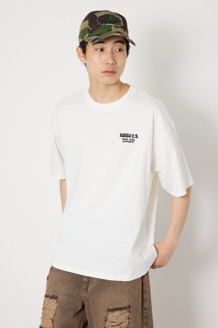 【UNISEX】RODDY 0528 Big Heart Tシャツ O/WHT L