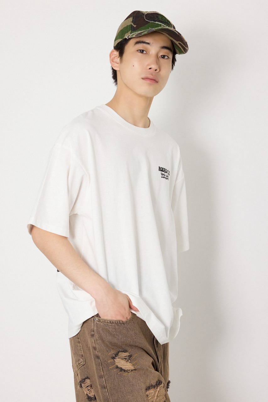 【UNISEX】RODDY 0528 Big Heart Tシャツ O/WHT L