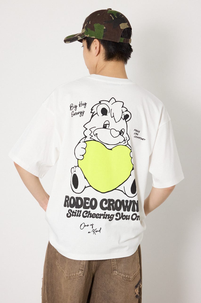 【UNISEX】RODDY 0528 Big Heart Tシャツ O/WHT L