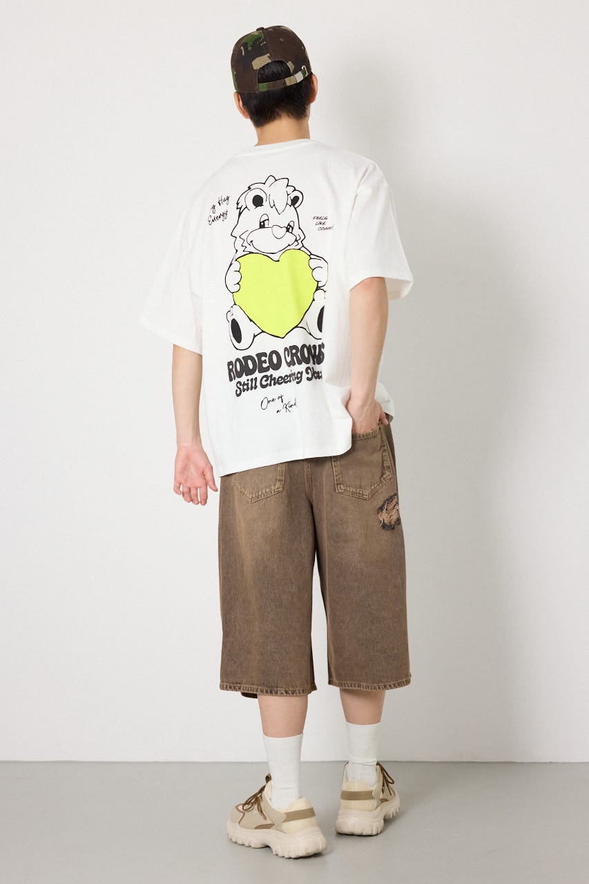 【UNISEX】RODDY 0528 Big Heart Tシャツ O/WHT L