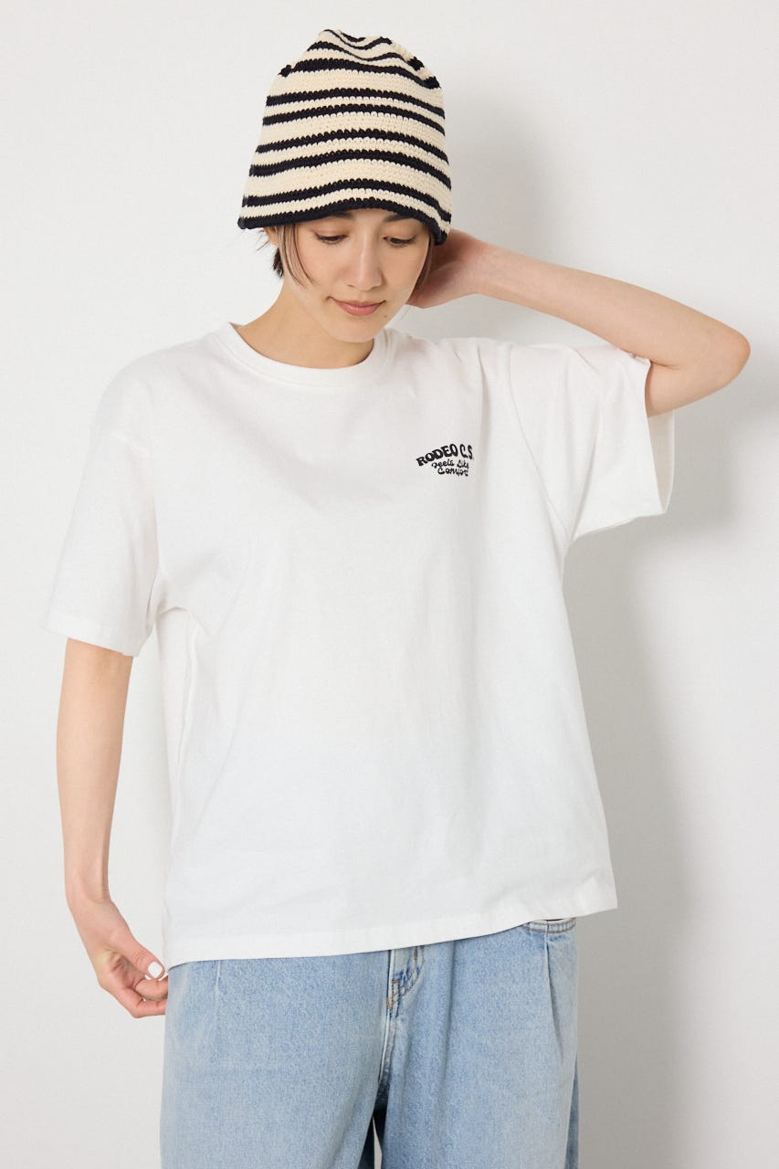 【UNISEX】RODDY 0528 Big Heart Tシャツ O/WHT L
