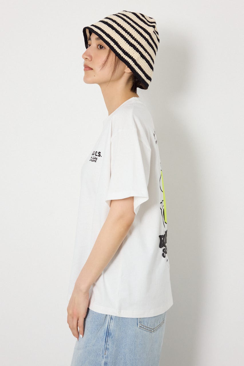 【UNISEX】RODDY 0528 Big Heart Tシャツ O/WHT L
