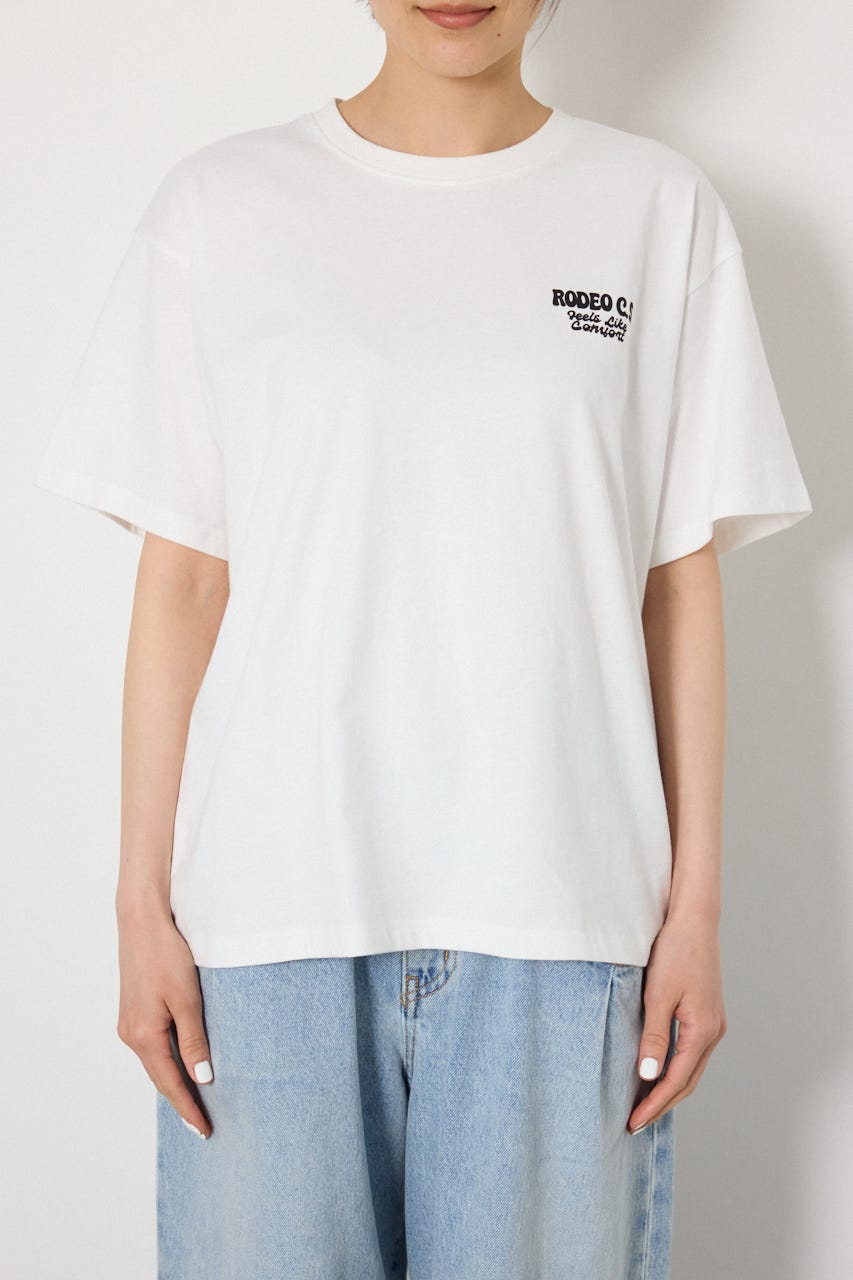 【UNISEX】RODDY 0528 Big Heart Tシャツ O/WHT L