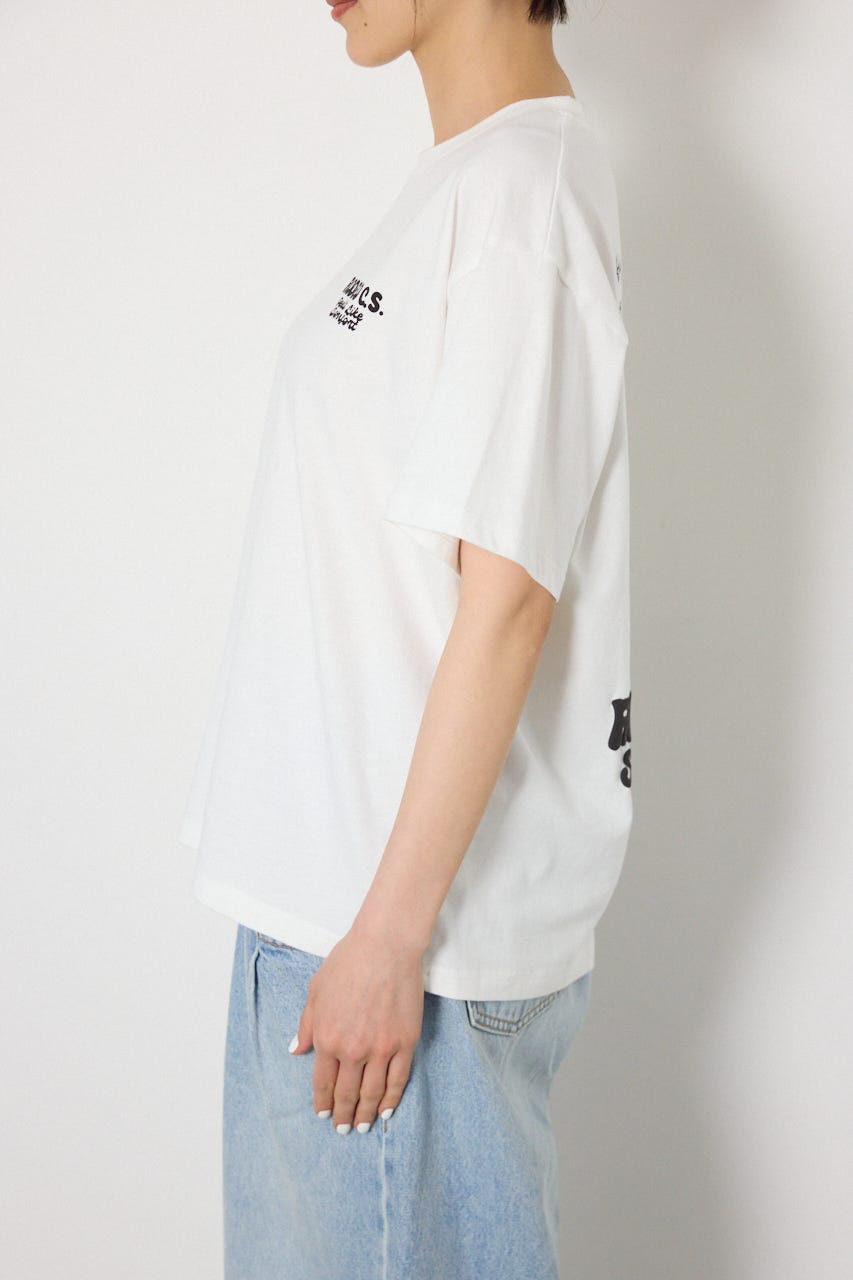 【UNISEX】RODDY 0528 Big Heart Tシャツ O/WHT L