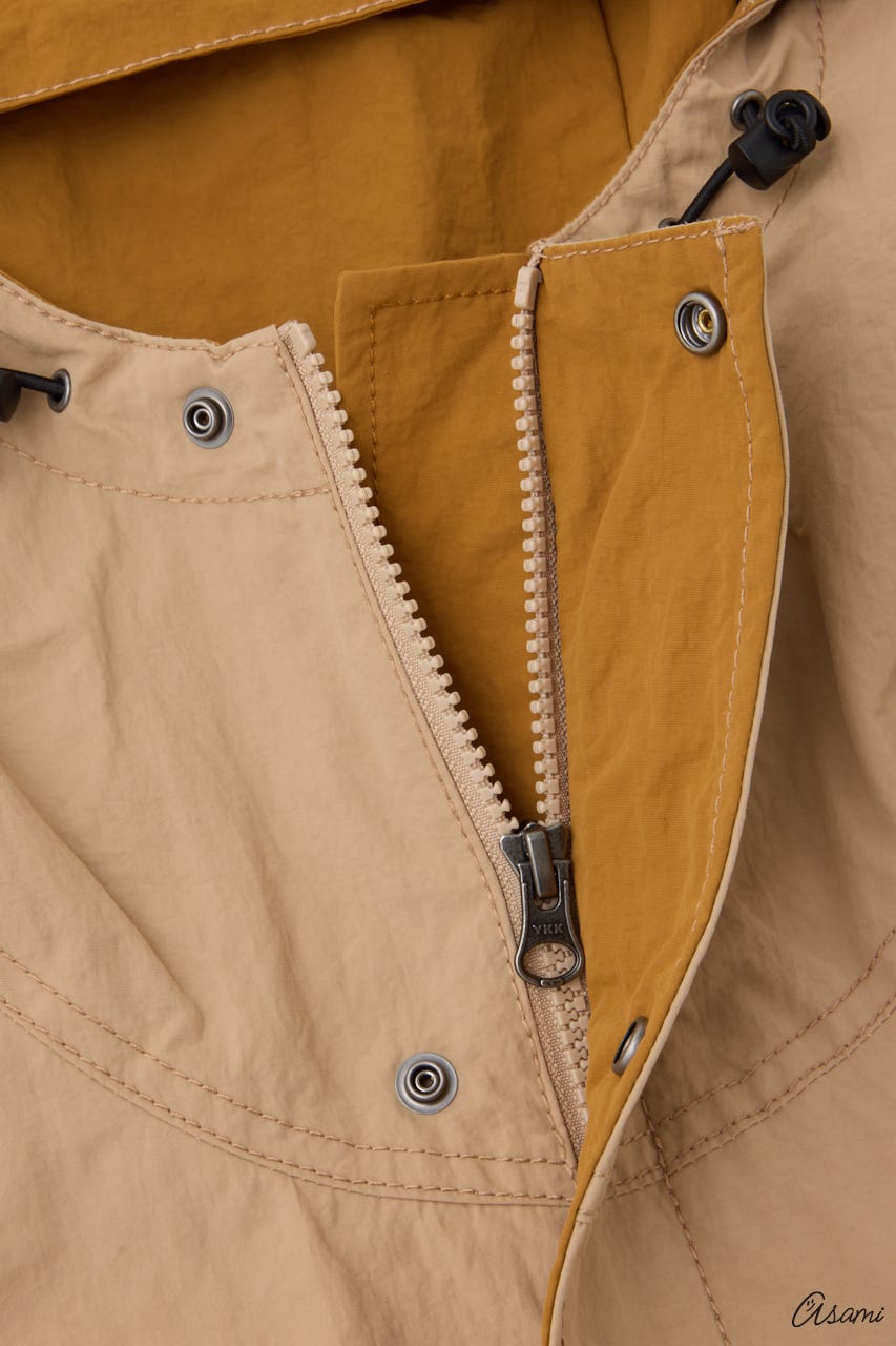 【WEB限定】ブロッキングマウンテンパーカー 柄BEG FREE