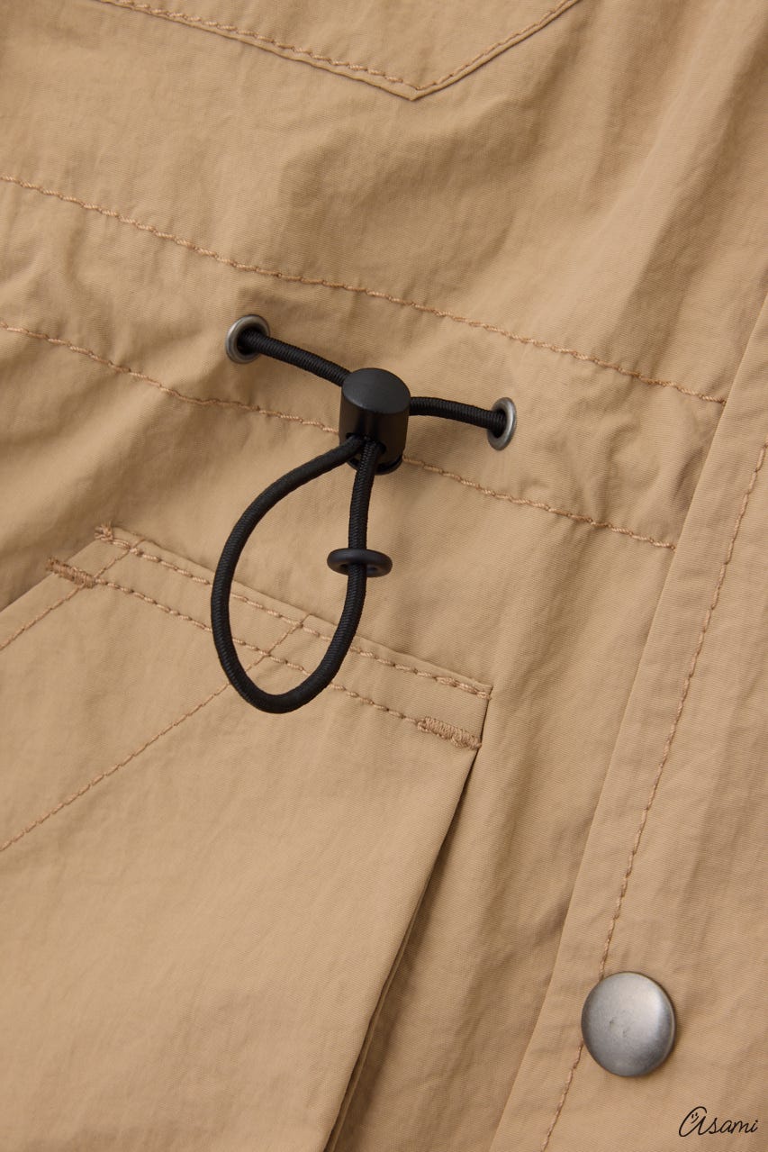 【WEB限定】ブロッキングマウンテンパーカー 柄BEG FREE