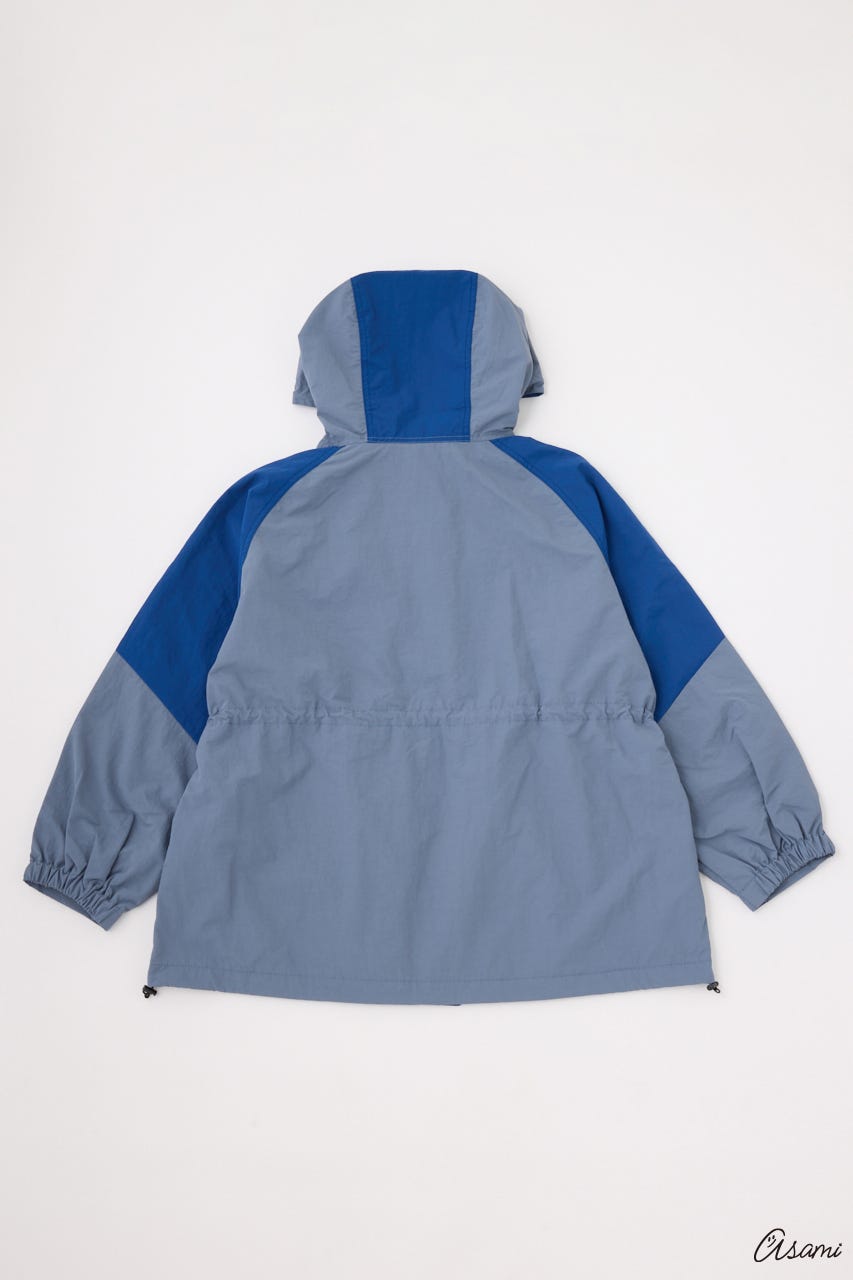 【WEB限定】ブロッキングマウンテンパーカー 柄NVY FREE