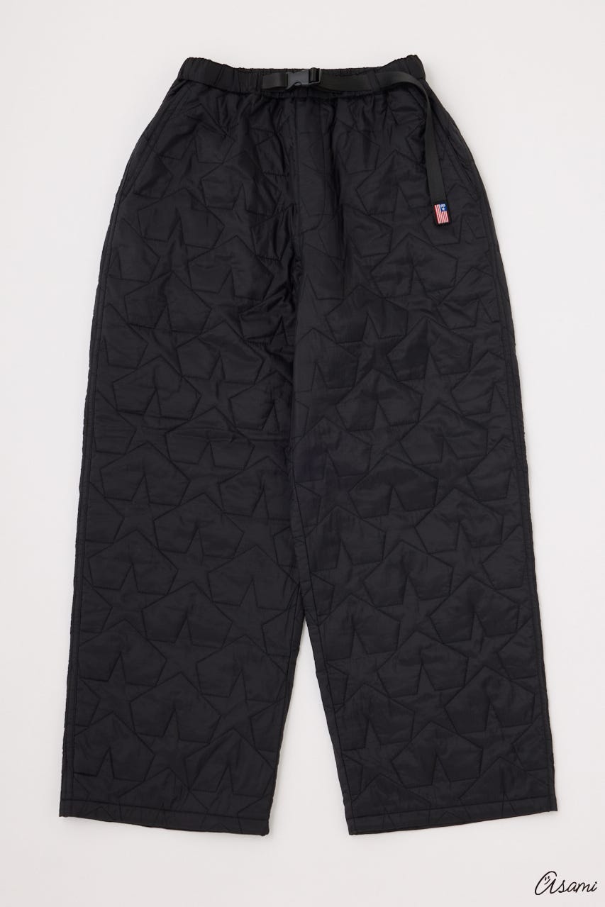 【WEB限定】スターキルティングパンツ BLK FREE