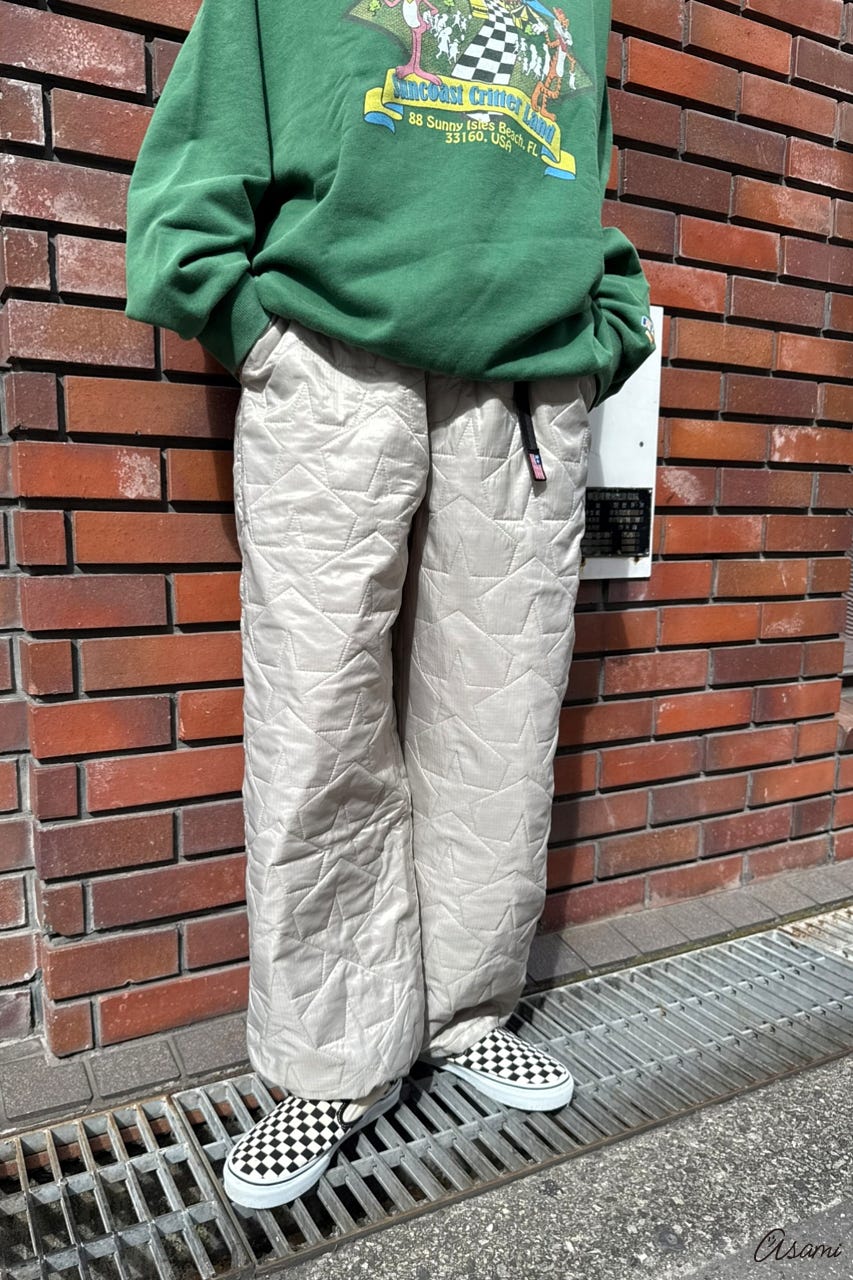 RODEO CROWNS WIDE BOWLの【WEB限定】スターキルティングパンツ