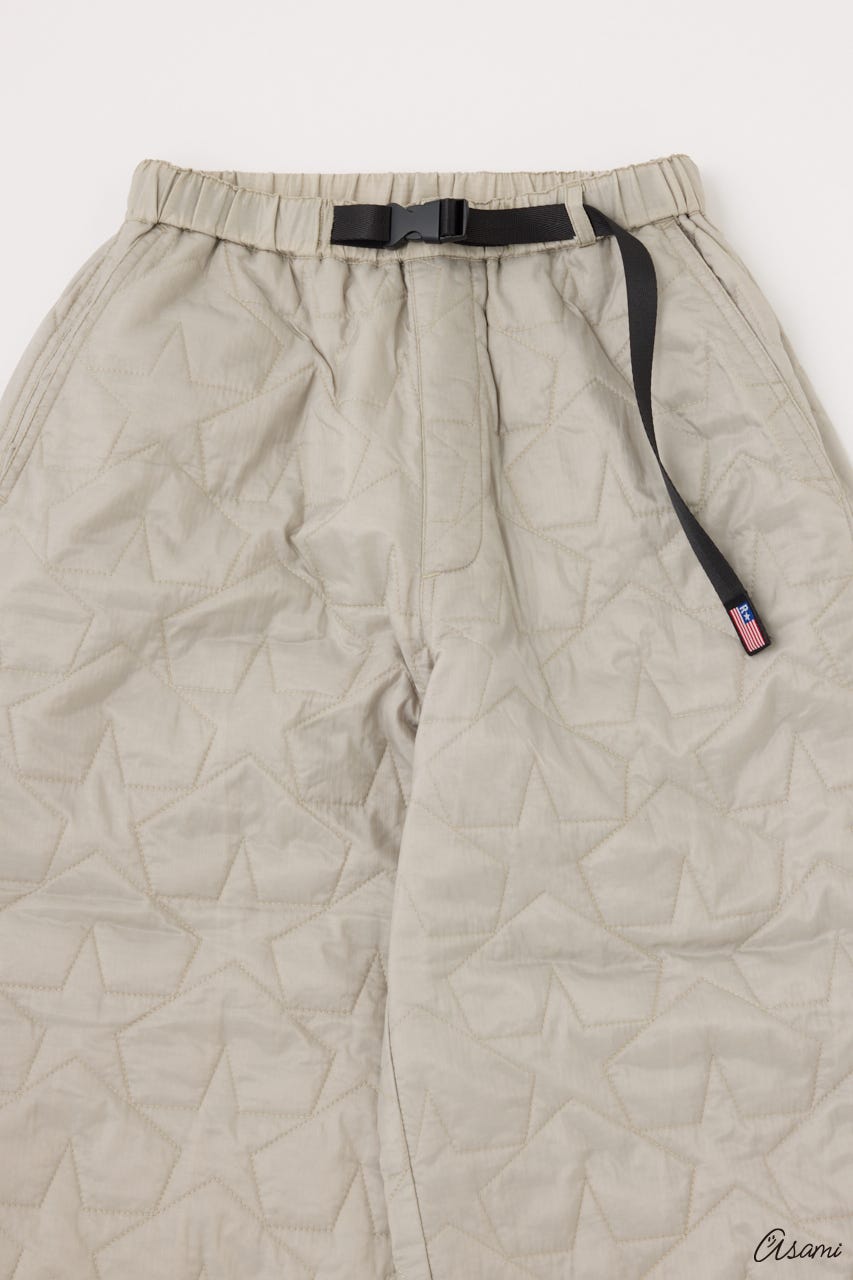 【WEB限定】スターキルティングパンツ GRY FREE