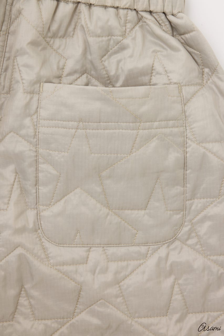 【WEB限定】スターキルティングパンツ GRY FREE