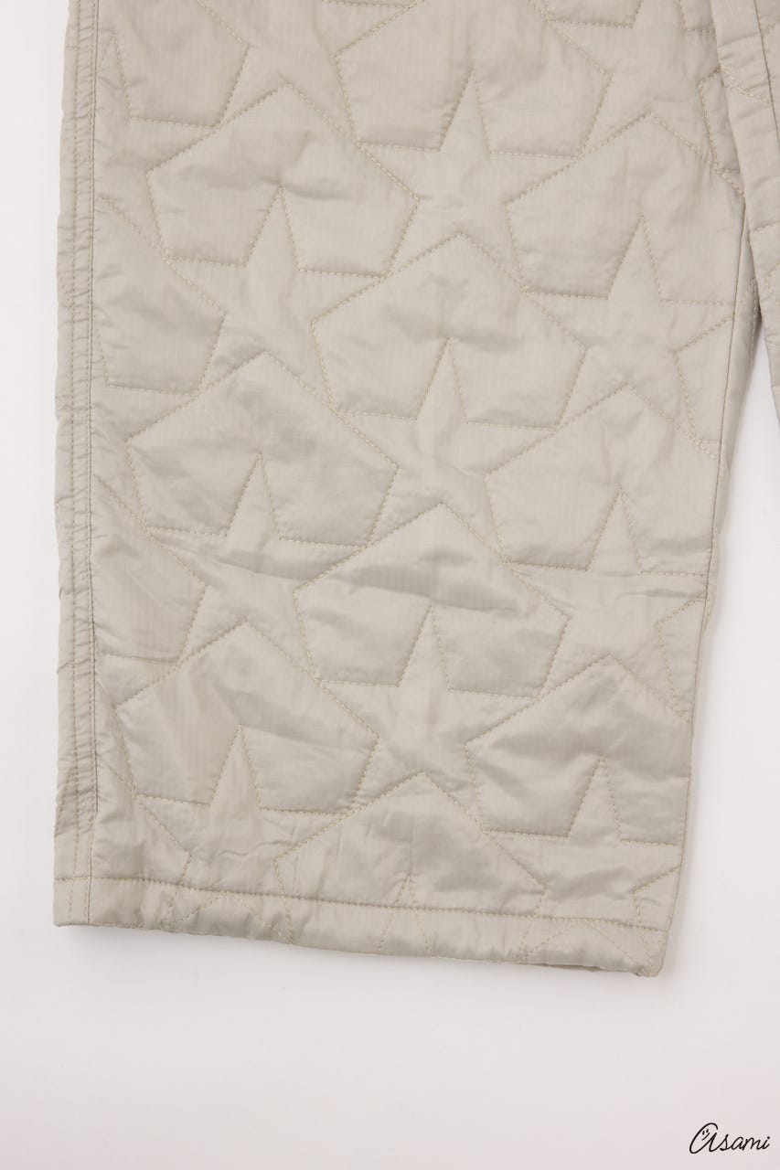 【WEB限定】スターキルティングパンツ GRY FREE