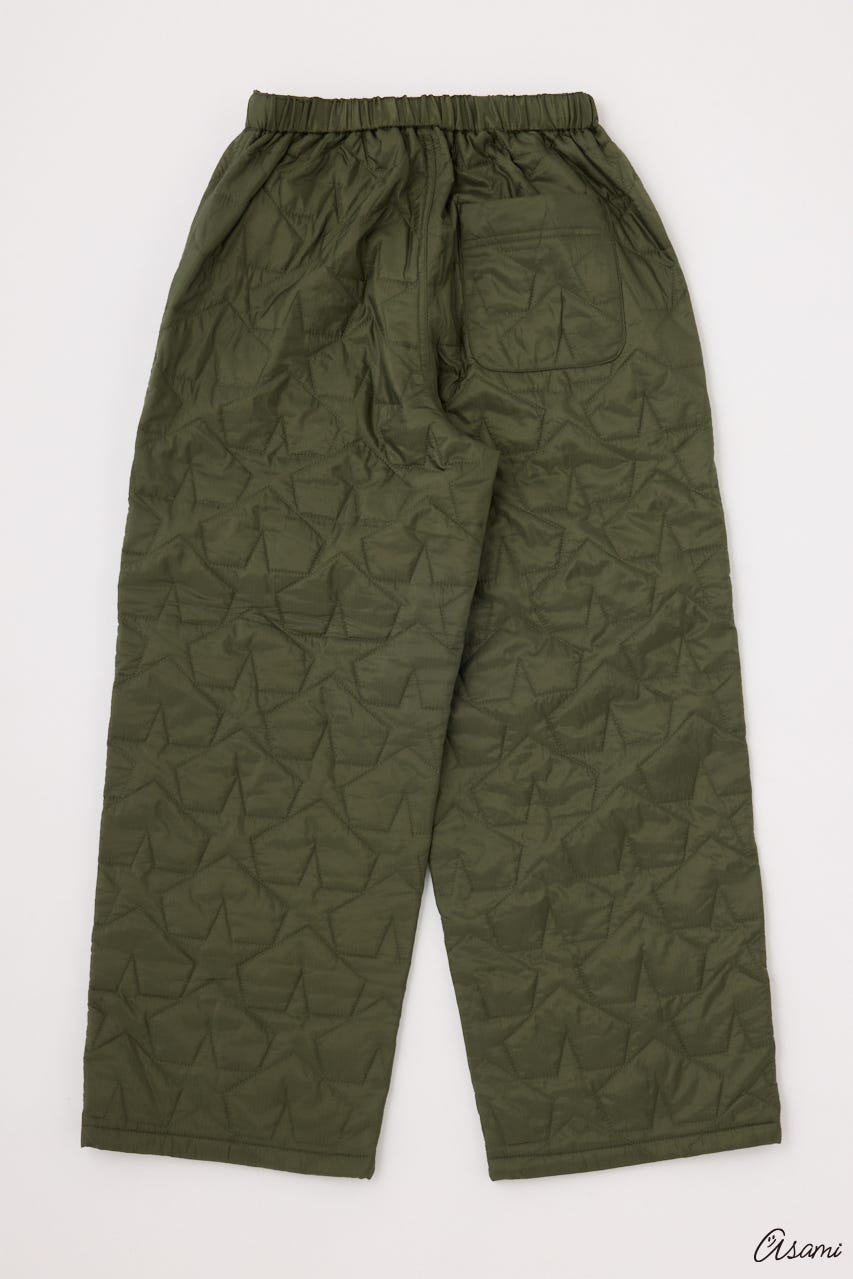 【WEB限定】スターキルティングパンツ KHA FREE