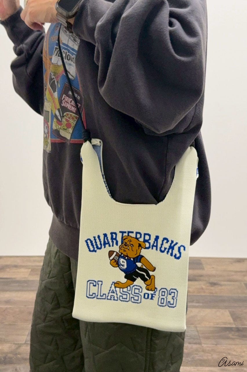 【WEB限定】ジャガードニットバッグ IVOY FREE