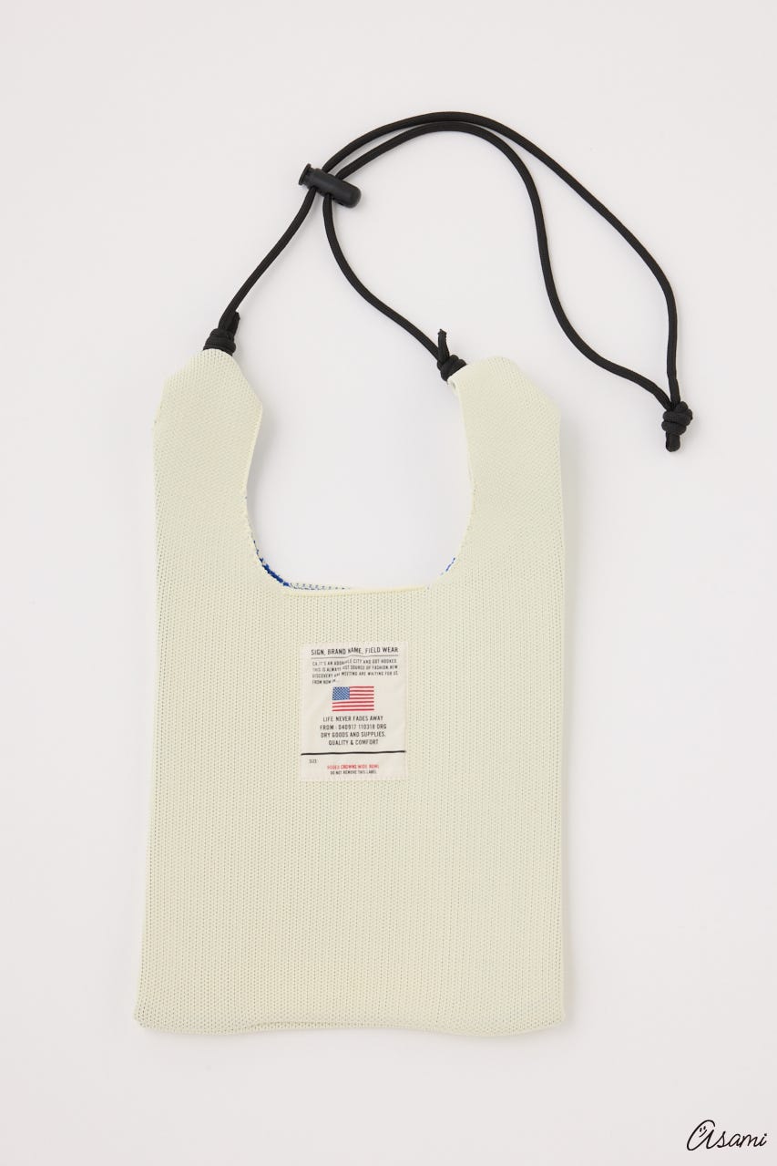 【WEB限定】ジャガードニットバッグ IVOY FREE