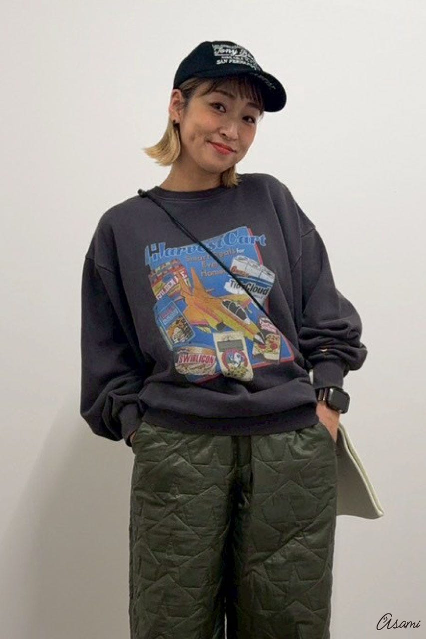 RODEO CROWNS WIDE BOWLの【WEB限定】Vintage likeスウェットトップス