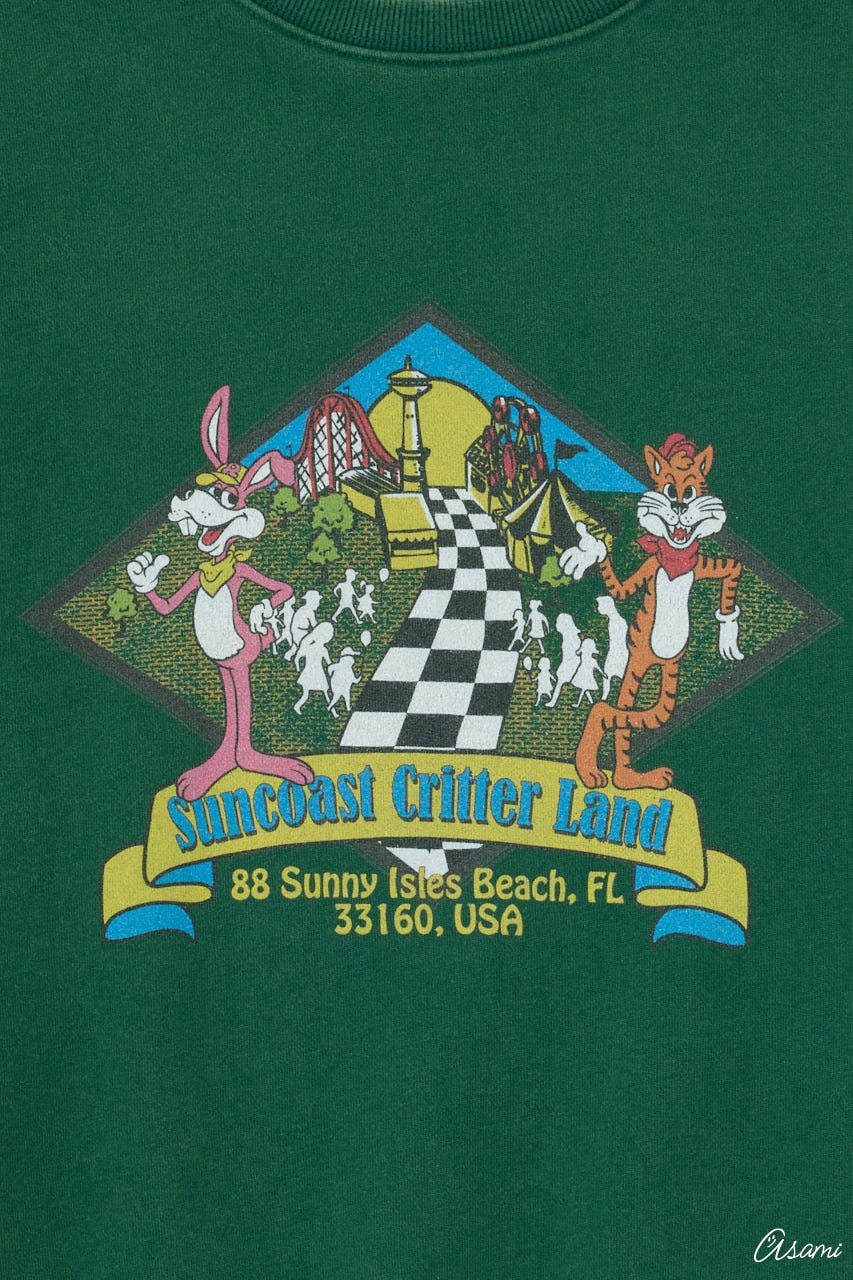 【WEB限定】Vintage likeスウェットトップス D/GRN FREE