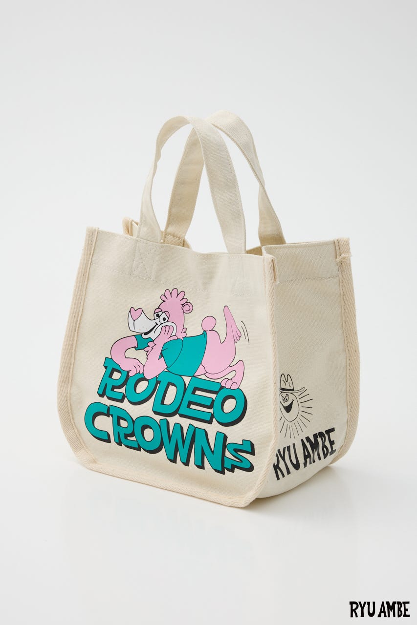 【WEB限定】(Ryu Ambe)エコミニトートバッグ O/WHT FREE