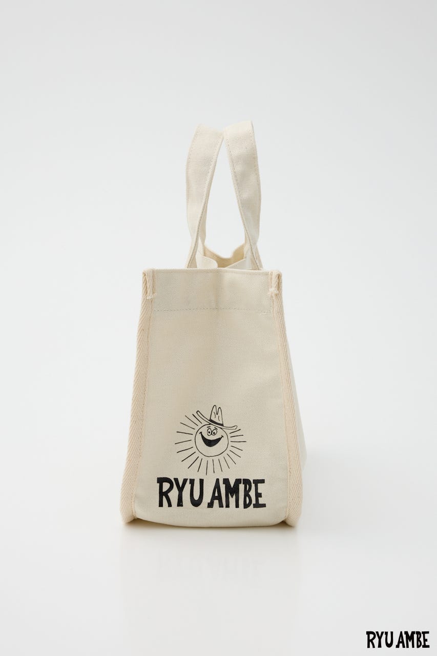 【WEB限定】(Ryu Ambe)エコミニトートバッグ O/WHT FREE
