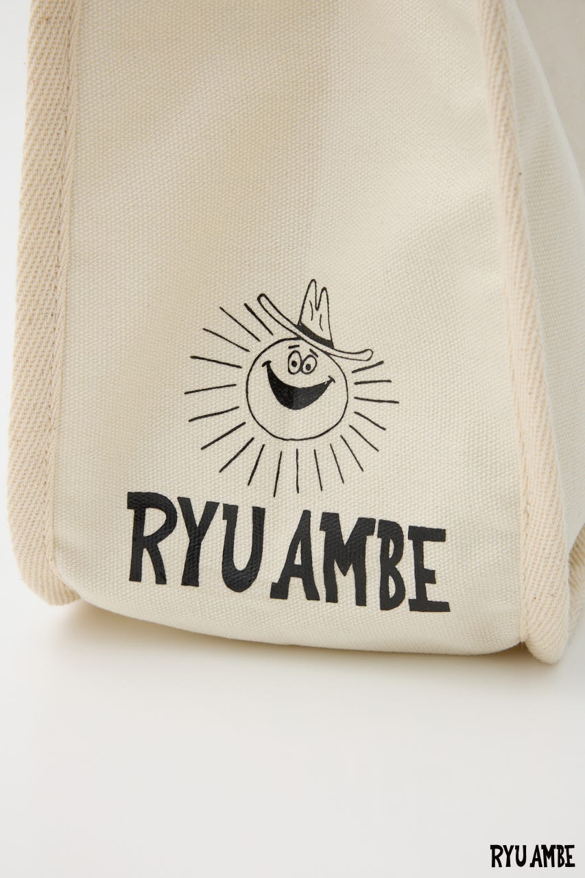 【WEB限定】(Ryu Ambe)エコミニトートバッグ O/WHT FREE