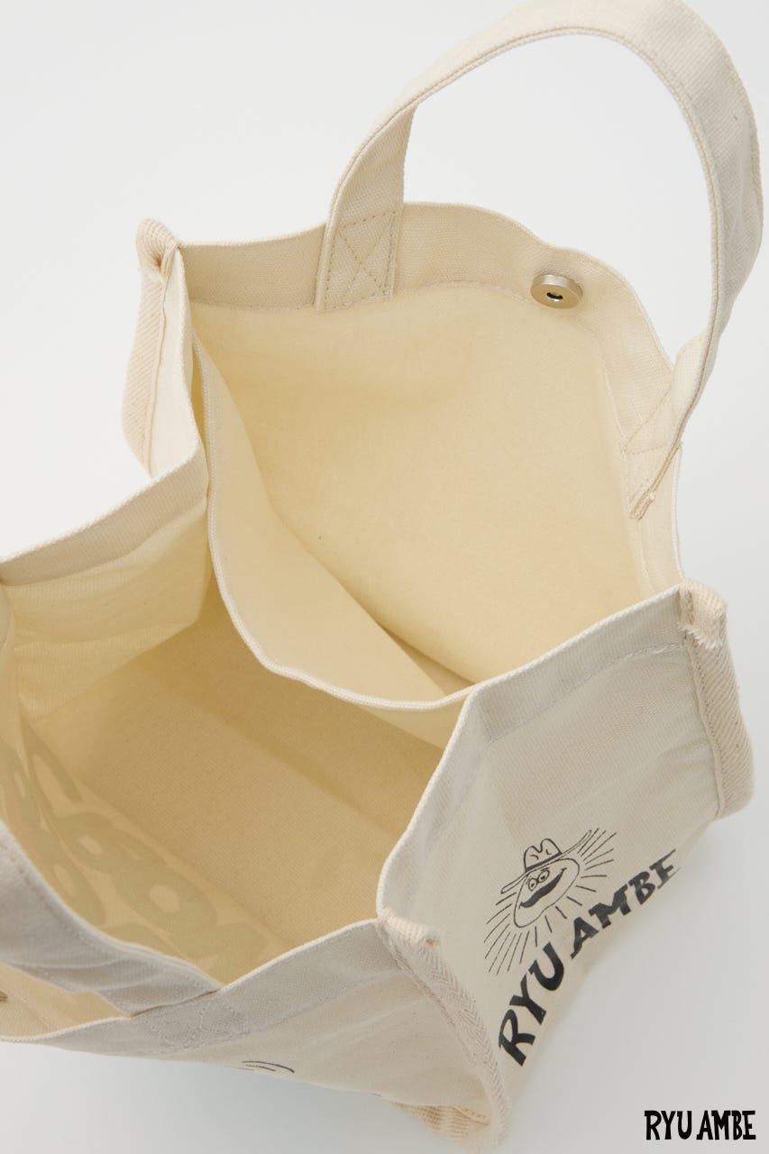【WEB限定】(Ryu Ambe)エコミニトートバッグ O/WHT FREE