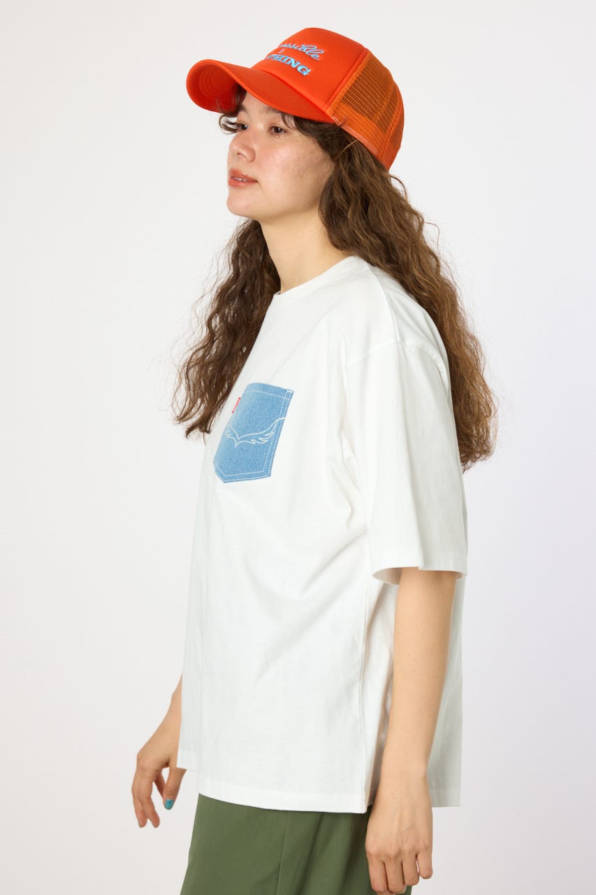 （UNISEX）【WEB限定】デニムポケットパッチTシャツ O/WHT FREE