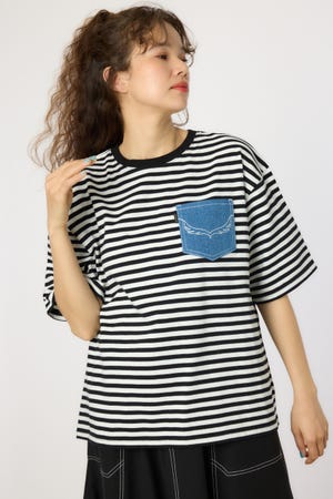 （UNISEX）【WEB限定】デニムポケットパッチTシャツ