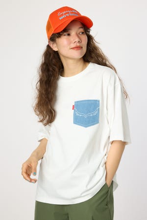 （UNISEX）【WEB限定】デニムポケットパッチTシャツ