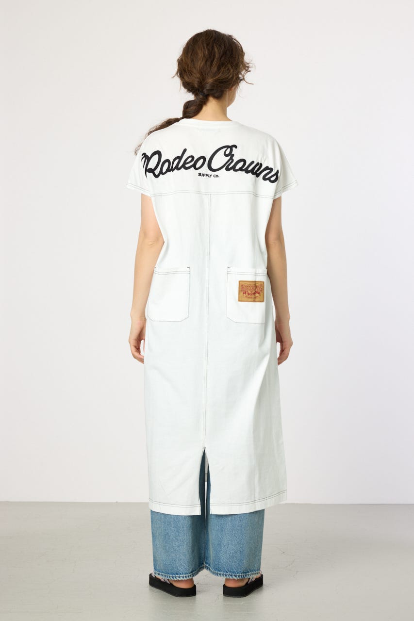【WEB限定】デニムポケットステッチワンピース O/WHT FREE