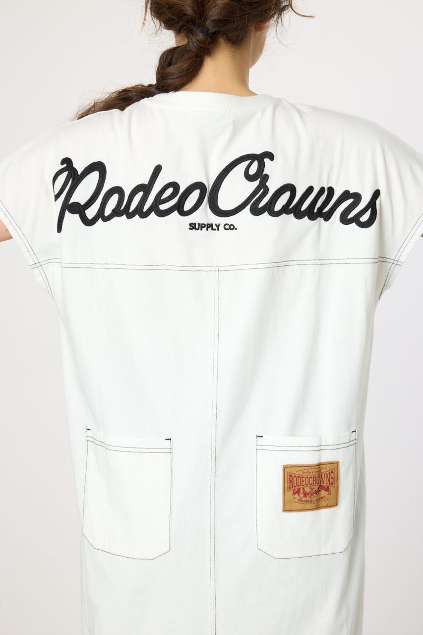 【WEB限定】デニムポケットステッチワンピース O/WHT FREE