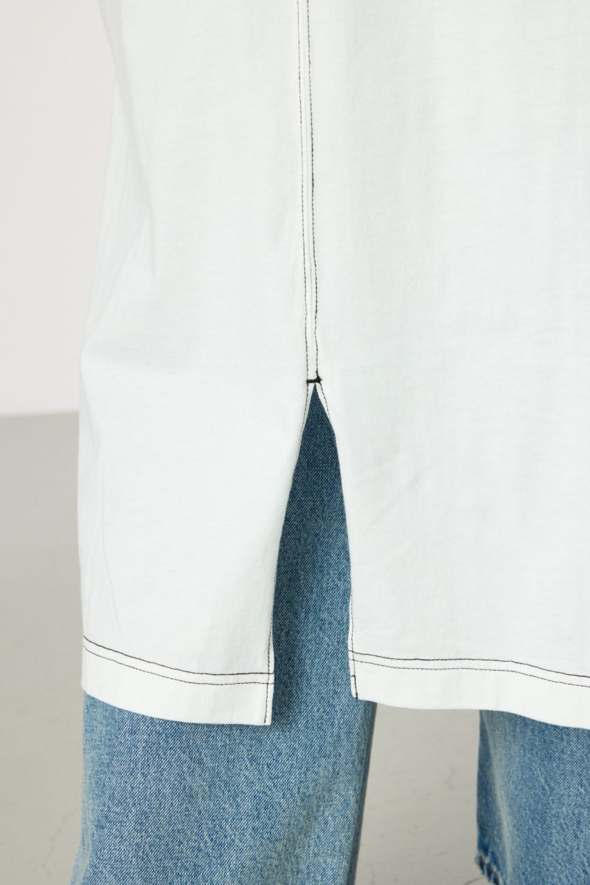 【WEB限定】デニムポケットステッチワンピース O/WHT FREE