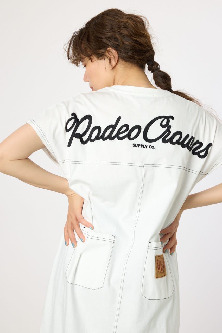 【WEB限定】デニムポケットステッチワンピース O/WHT FREE