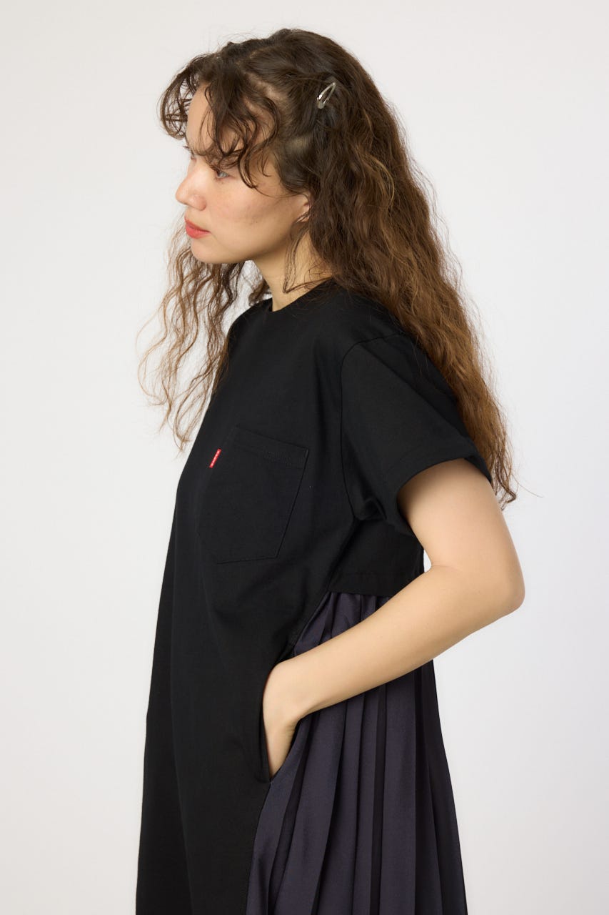 【WEB限定】バックプリーツマキシワンピース BLK FREE