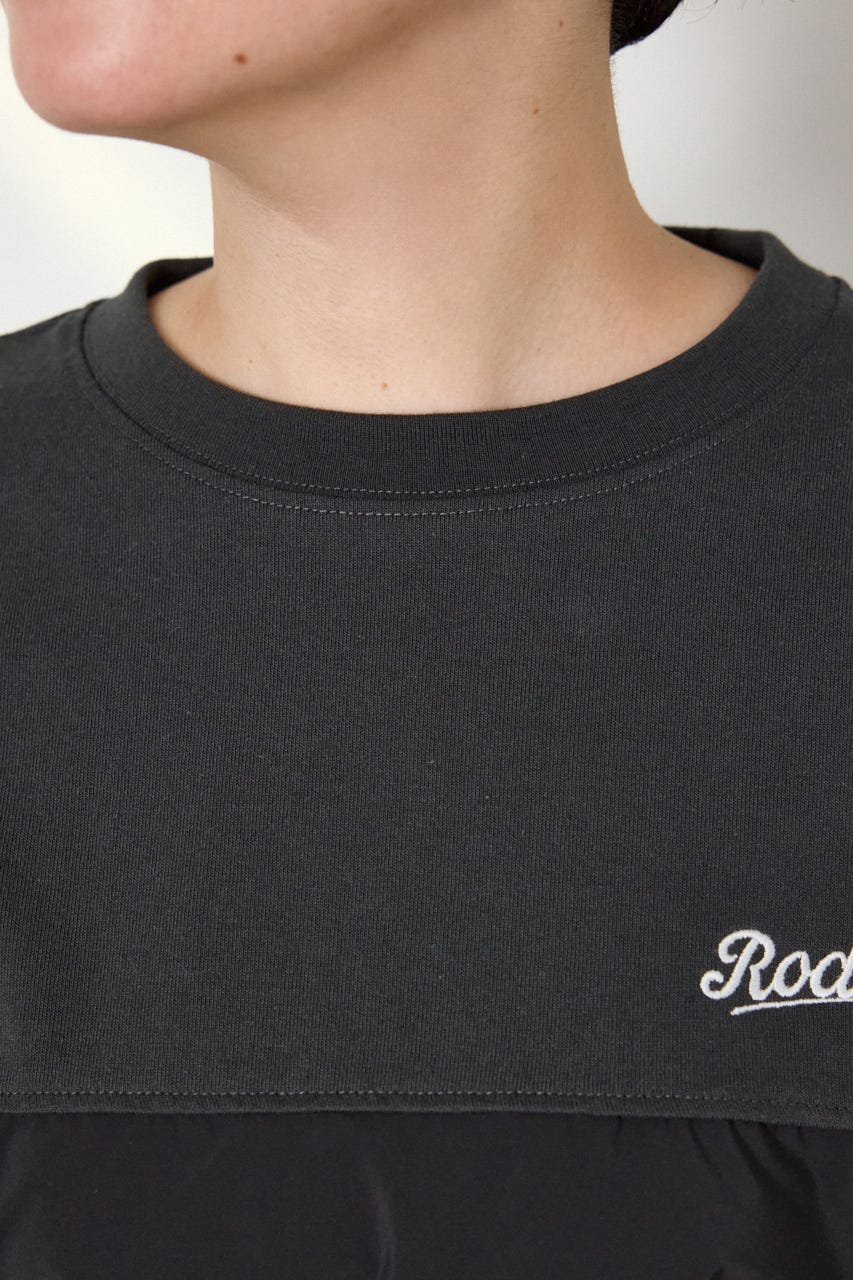 【WEB限定】布帛切替ロゴロングTシャツ C.GRY FREE