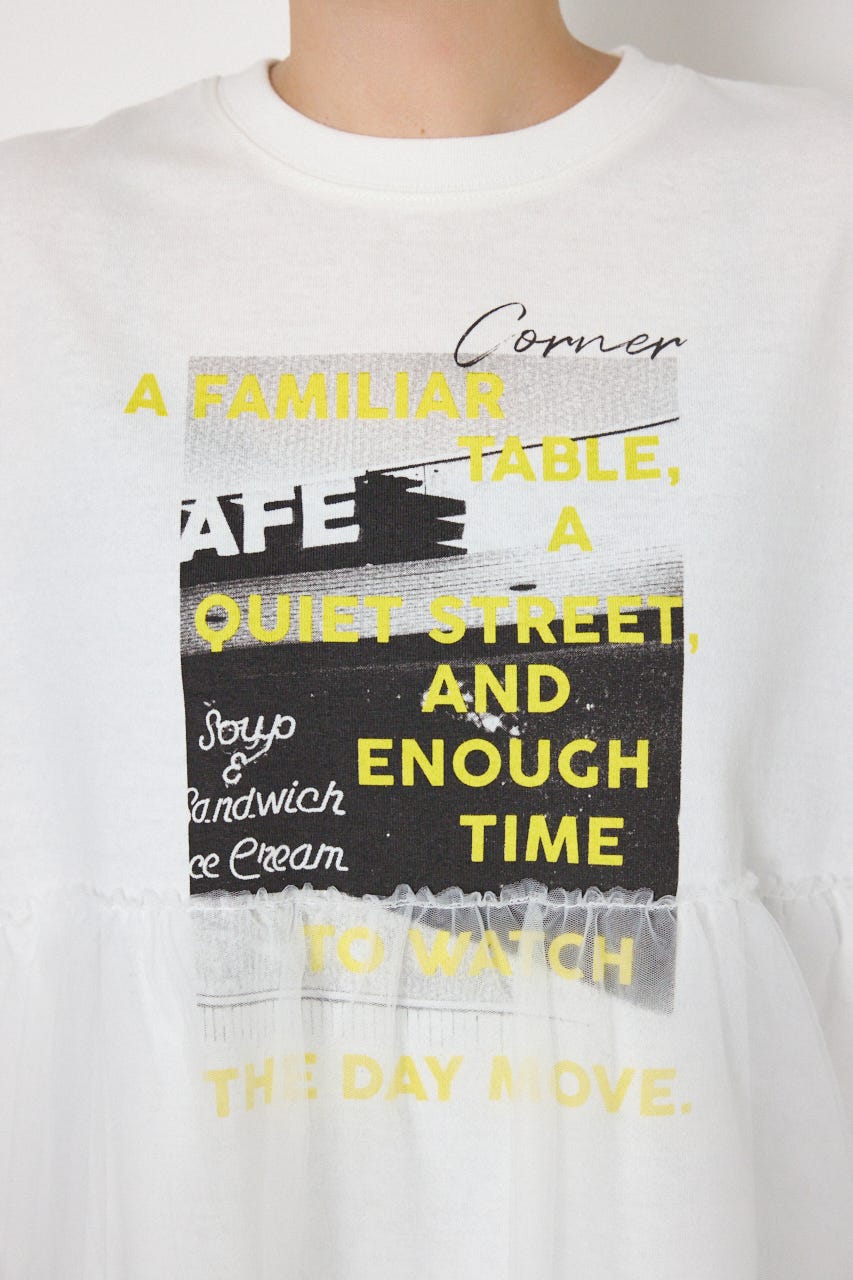 【WEB限定】チュールドッキングトップス O/WHT FREE