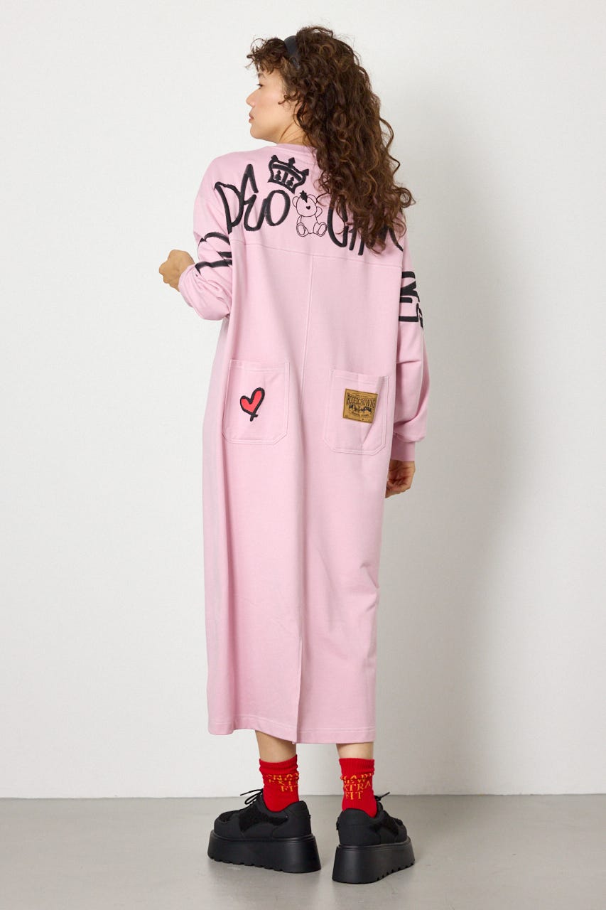 【WEB限定】BRIDGE BEAR カラーステッチワンピース L/PNK FREE