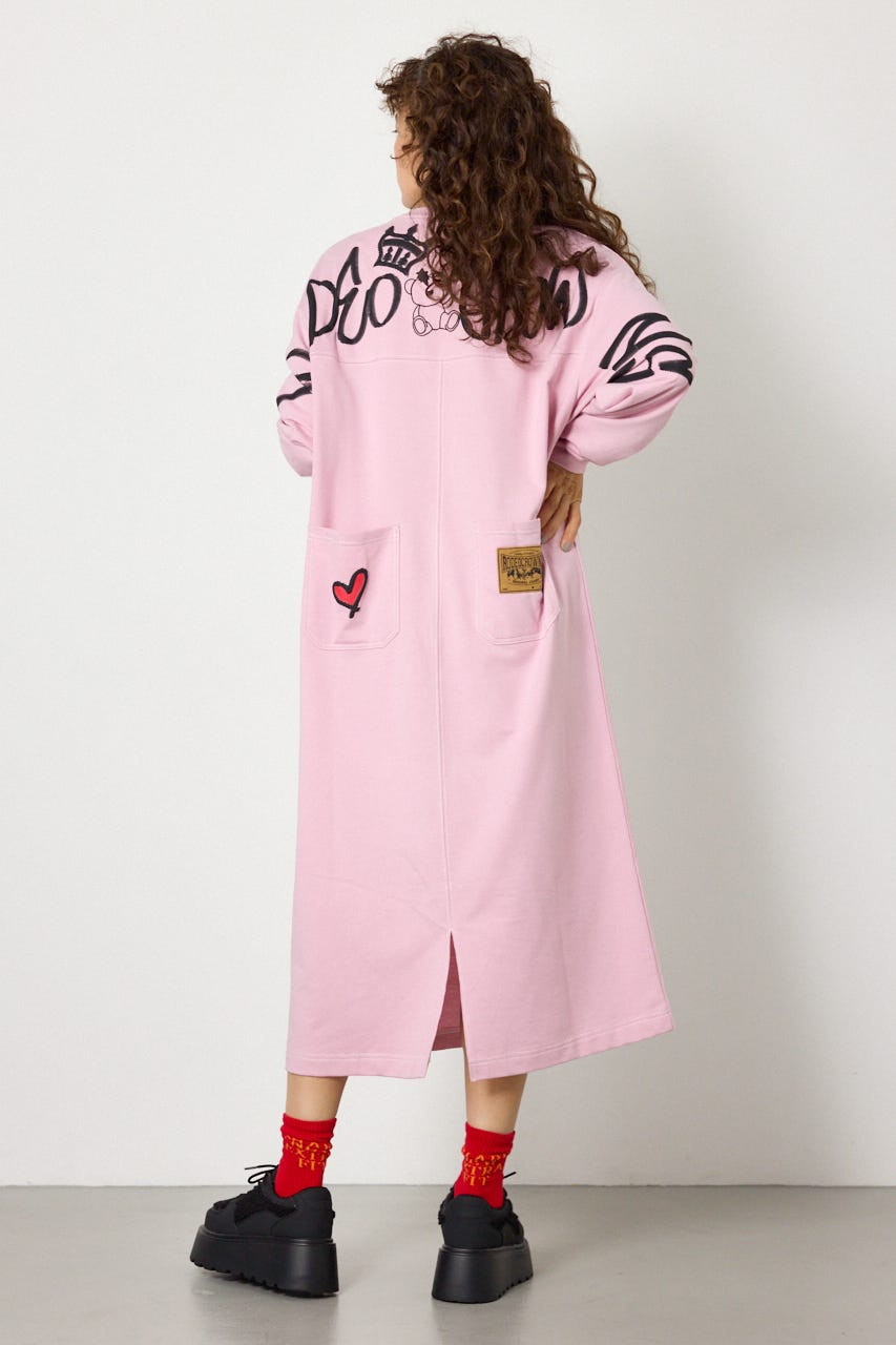 【WEB限定】BRIDGE BEAR カラーステッチワンピース L/PNK FREE