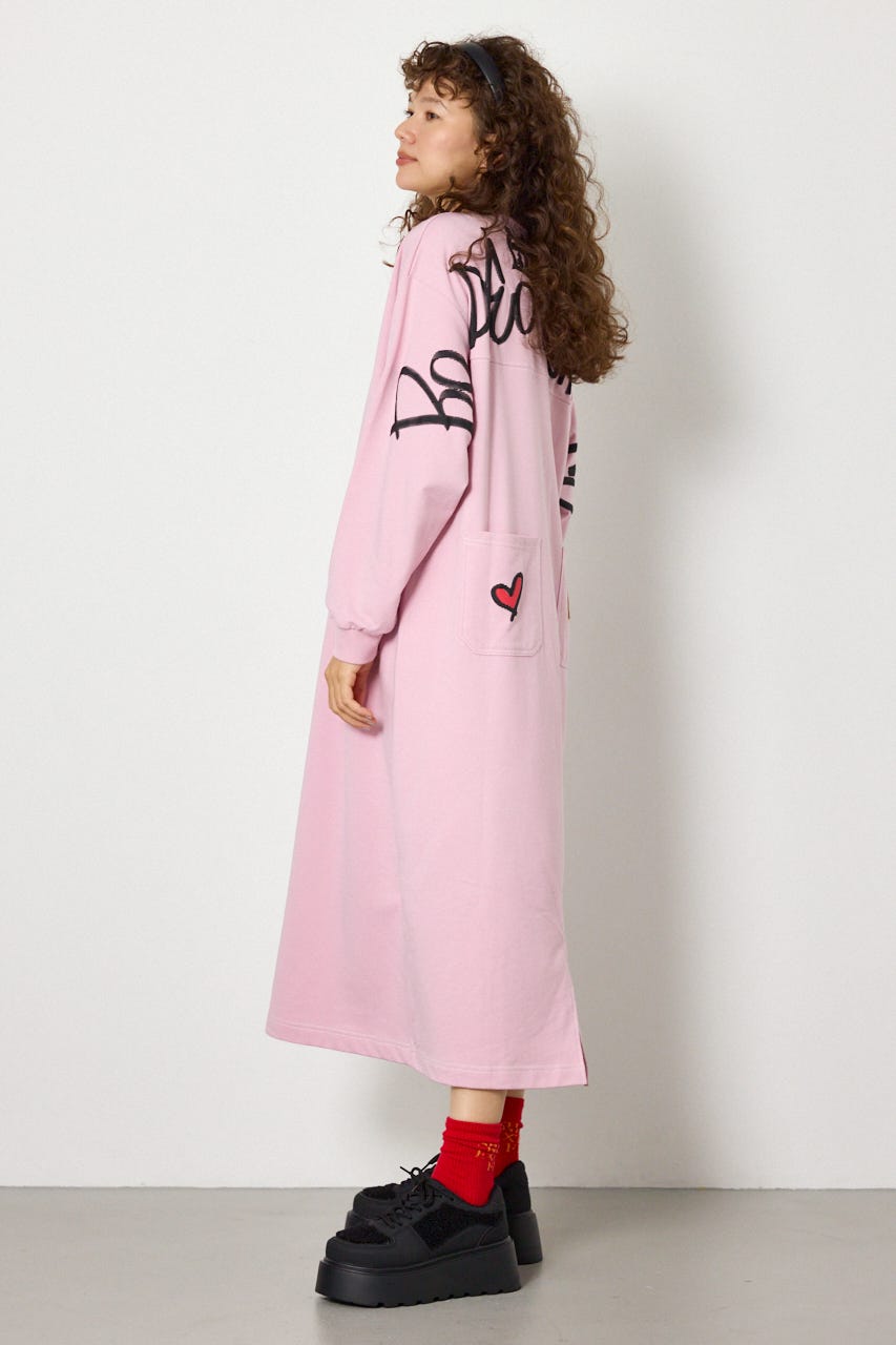 【WEB限定】BRIDGE BEAR カラーステッチワンピース L/PNK FREE
