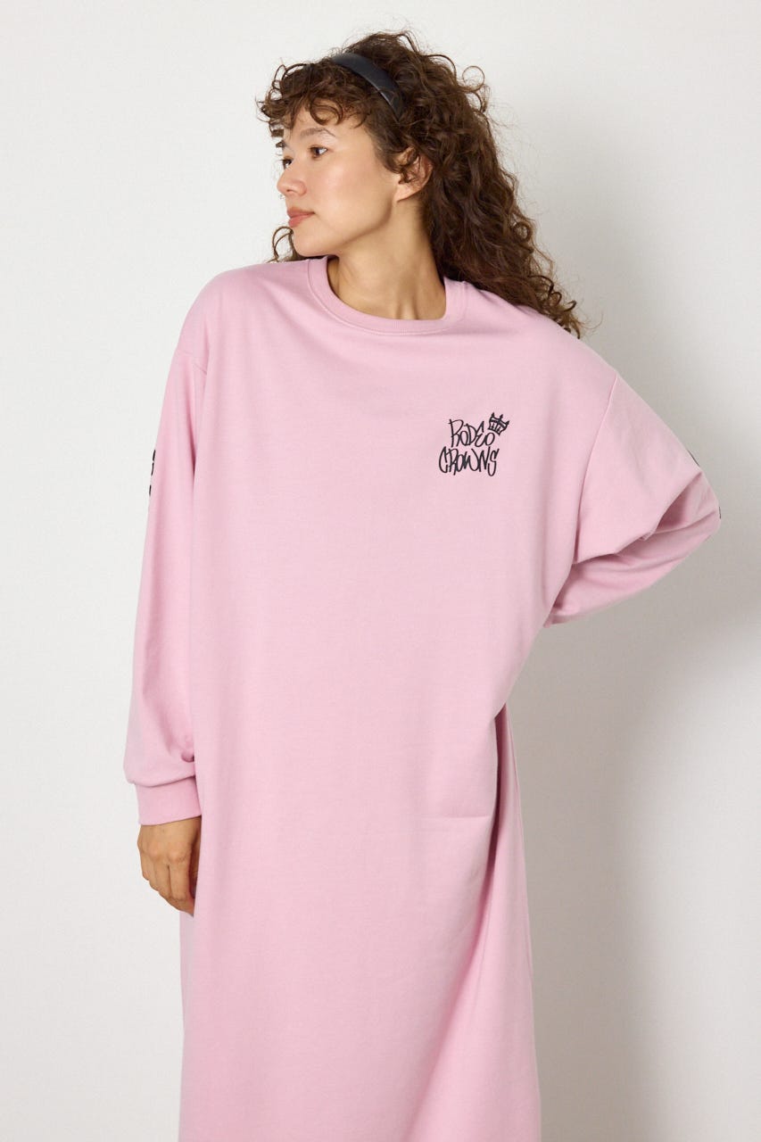 【WEB限定】BRIDGE BEAR カラーステッチワンピース L/PNK FREE