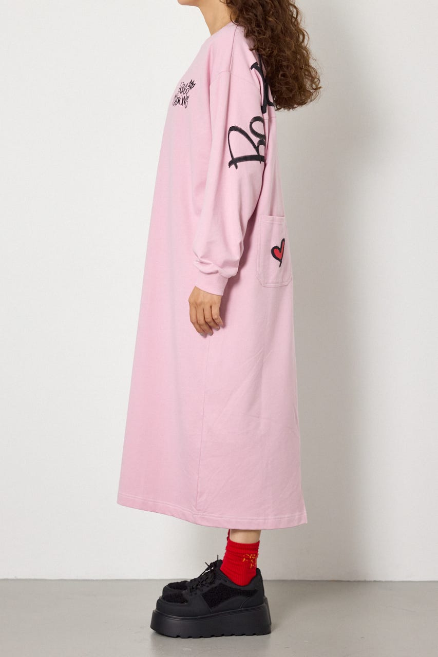 【WEB限定】BRIDGE BEAR カラーステッチワンピース L/PNK FREE