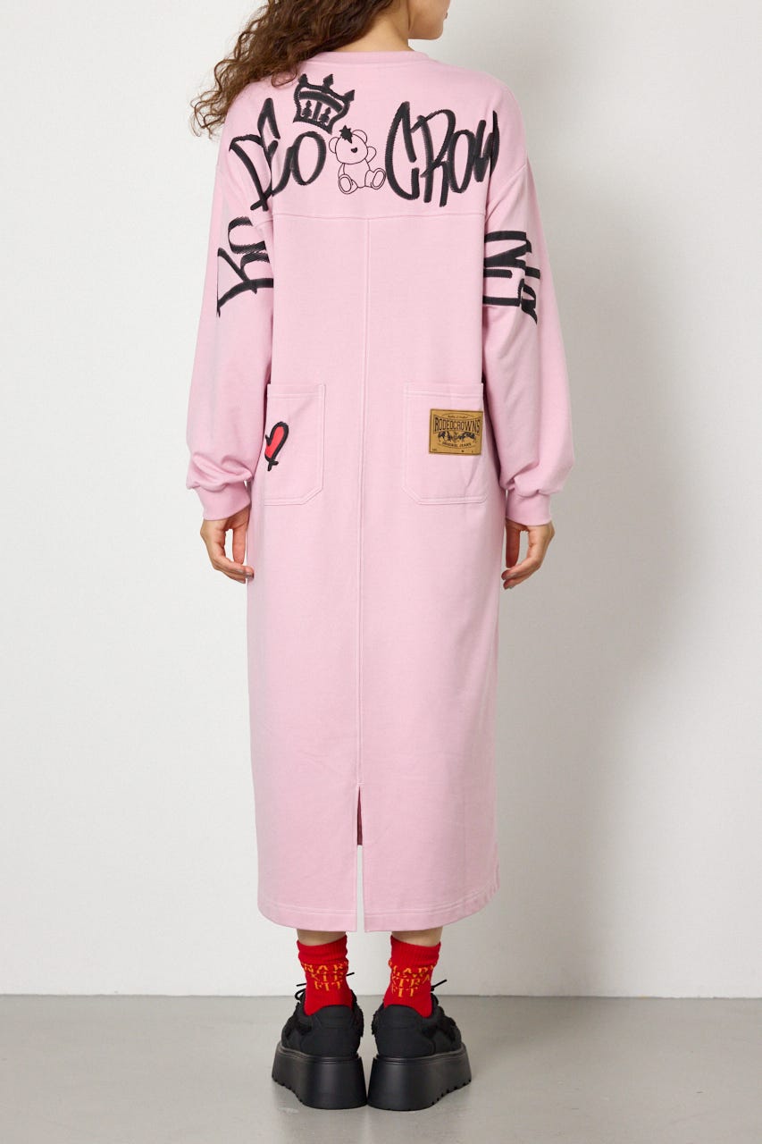 【WEB限定】BRIDGE BEAR カラーステッチワンピース L/PNK FREE